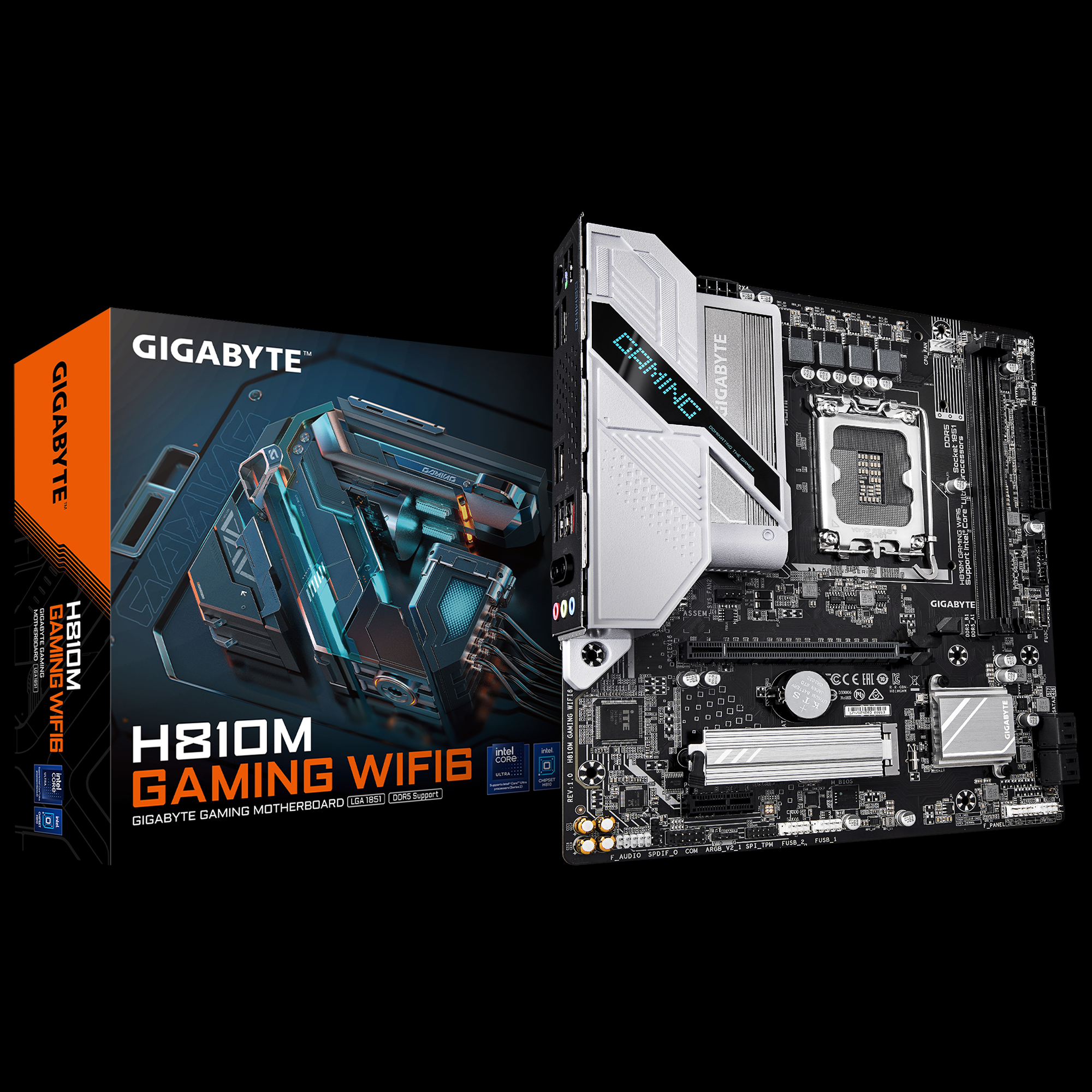MOTHER GIGABYTE (LGA 1851) H810M GAMING WIFI6