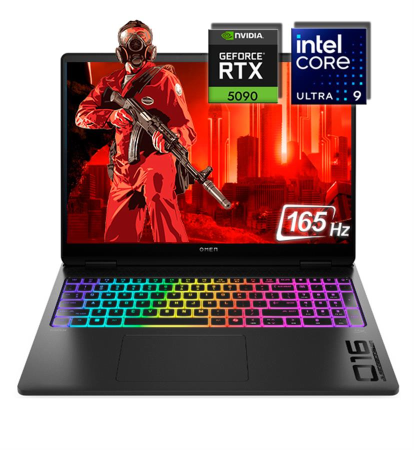 NOTEBOOK GAMER HP OMEN MAX 16T-AH000 CORE™ ULTRA 9 275HX 16GB RAM 512GB SSD RTX 5090 16"165 HZ