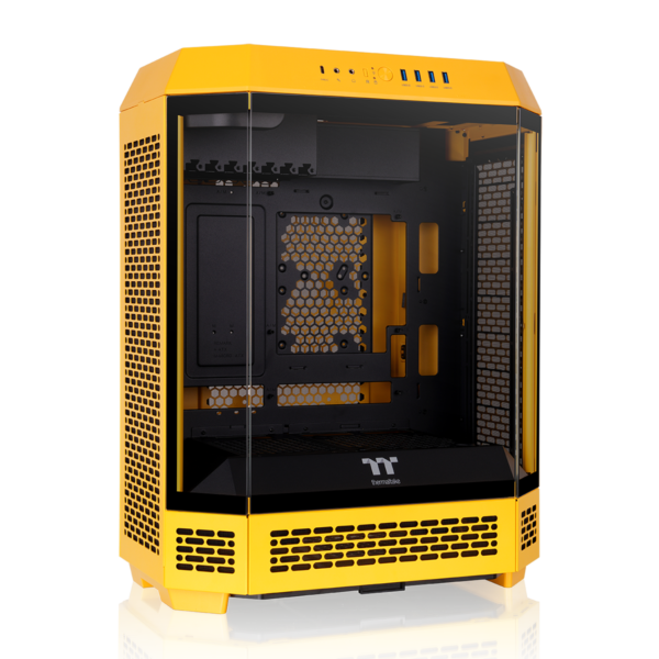 Gabinete TT The Tower 600 Mid-Tower TG x3 Fan x2 Bumblebee - Imagen 2