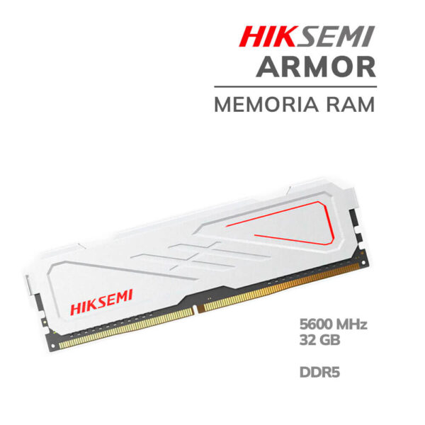 Memoria DDR5 HIKSEMI 32Gb 5600 MHz Armor c/disipador White (2856) - Imagen 2