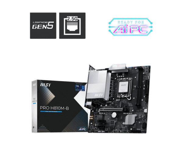 MB MSI S1851 PRO H810M-B DDR5 BOX M-ATX