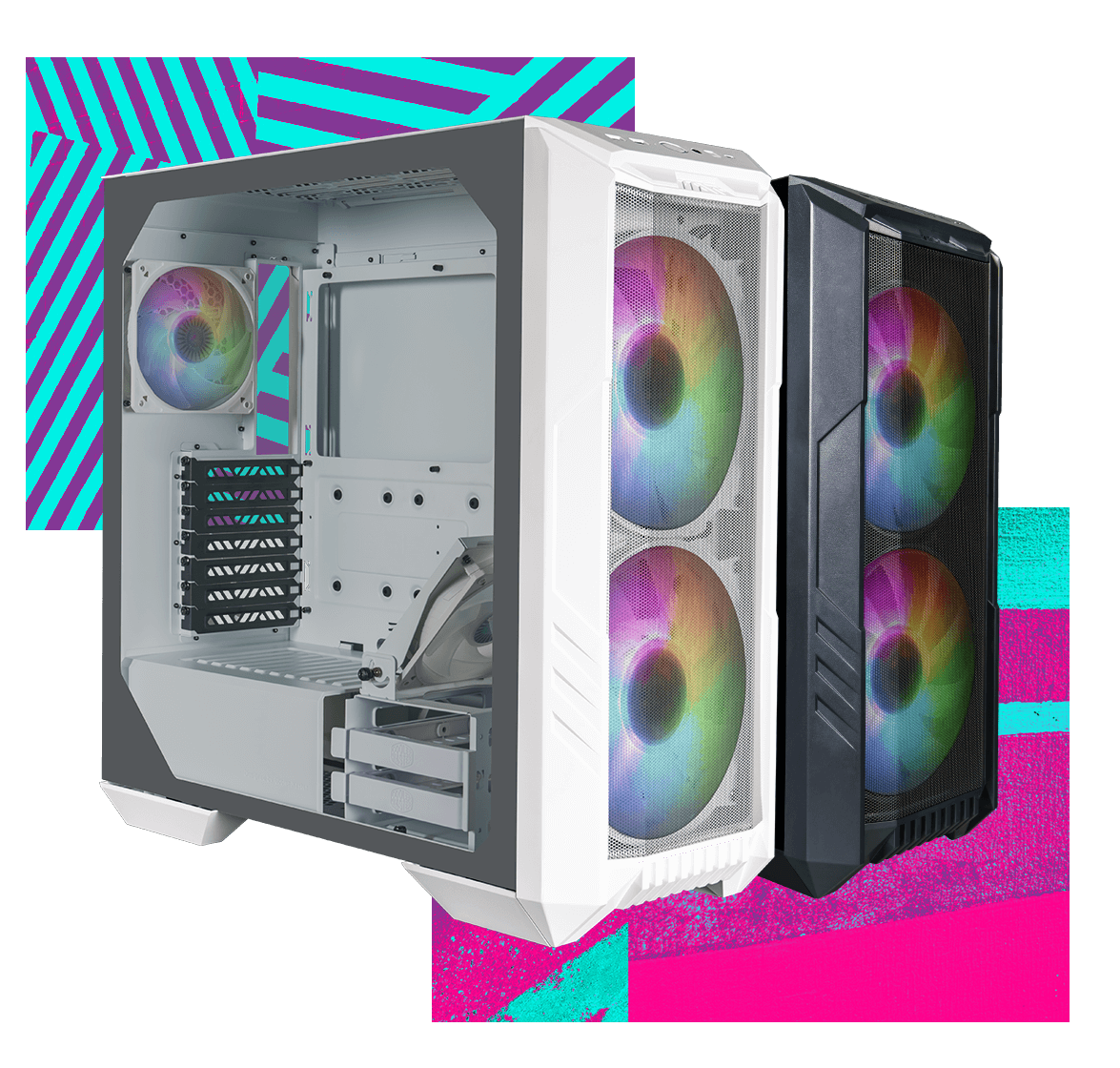 GABINETE COOLER MASTER HAF 500 ATX MID-TOWER CASE (H500-KGNN-S00) - Imagen 2