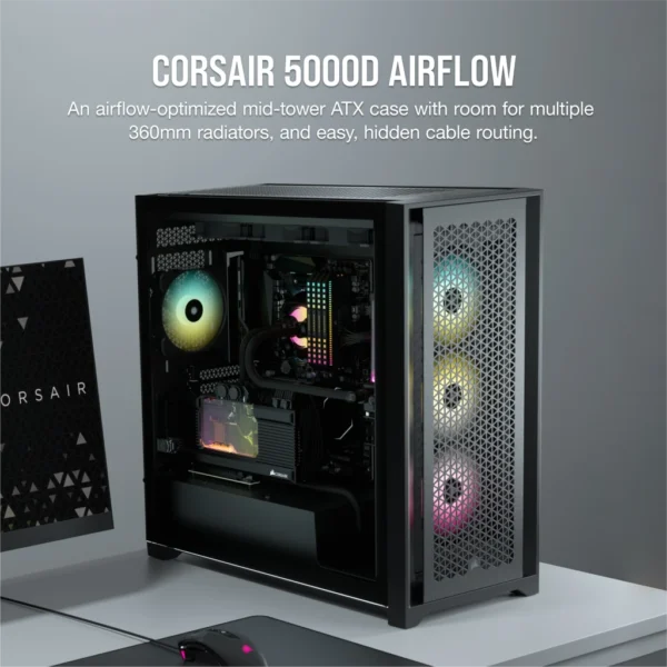 Gabinete Corsair 5000D FRAME Mid-Tower Black