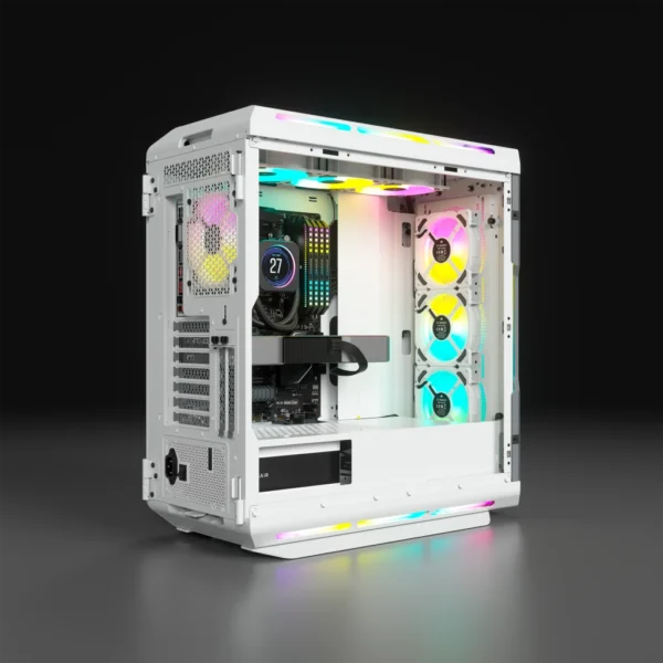 Gabinete Corsair 5000T TG Mid-Tower White - Imagen 2