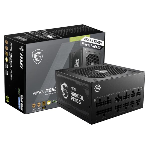 FUENTE 850W MSI 80 PLUS GOLD MAG A850GL PCIE5