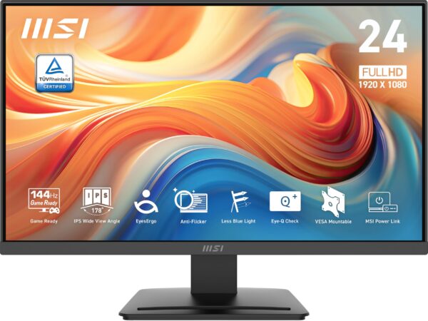 MONITOR 24 MSI PRO MP243L E14 FHD 144HZ HDMI VGA