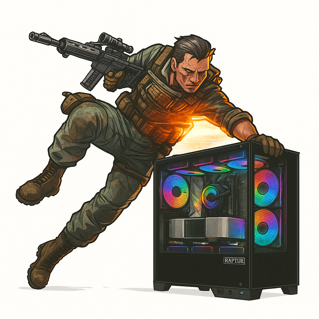 PC GAMER RYZEN 5 8400F A620 RTX 2060 SUPER 8GB 16GB M.2 1TB 650W 80PLUS GAB RGB