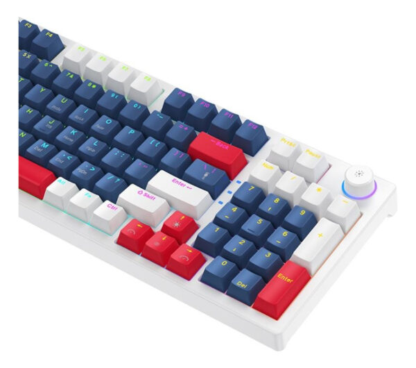 TECLADO MECANICO WIRELESS  XO-KB-08 +AZUL CON BATERIA - Imagen 2