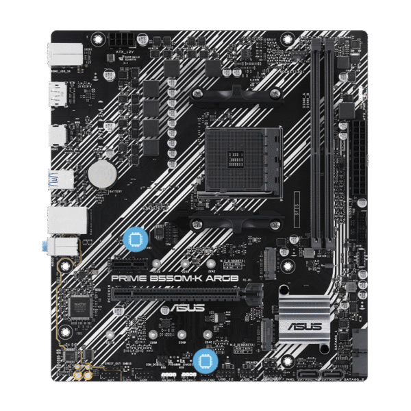 MB ASUS AM4 PRIME B550M-K ARGB DDR4 BOX M-ATX - Imagen 2