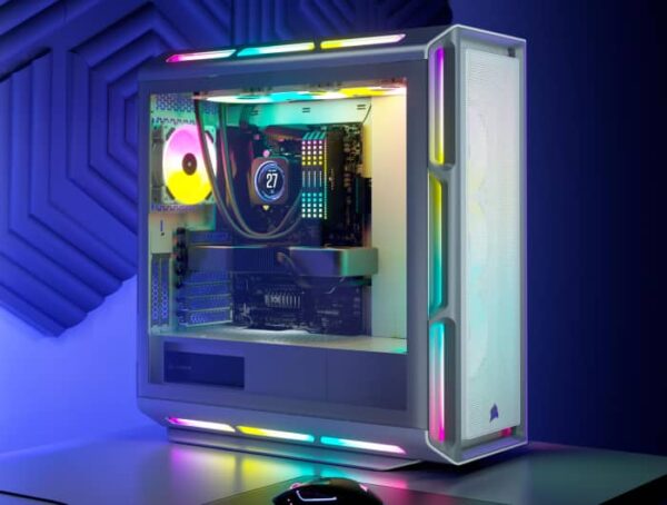 Gabinete Corsair 5000T TG Mid-Tower White
