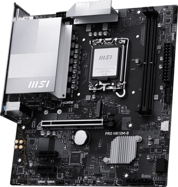 MB MSI S1851 PRO H810M-B DDR5 BOX M-ATX - Imagen 2
