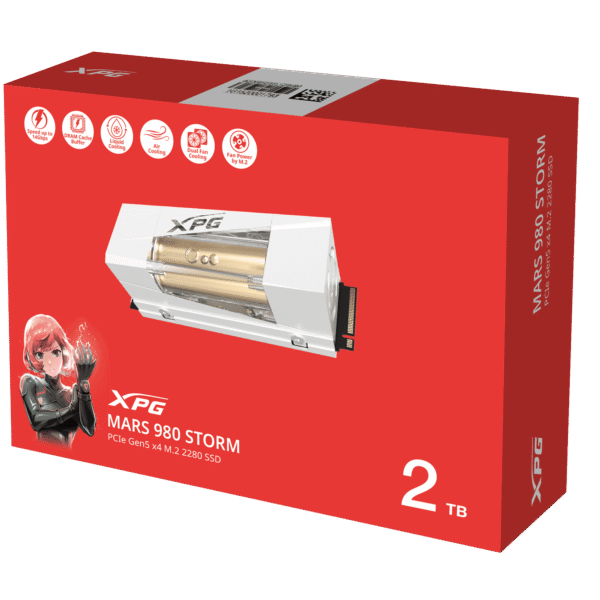 SSD M.2 NVME 2TB G5 XPG MARS 980 STORM WATER COOL