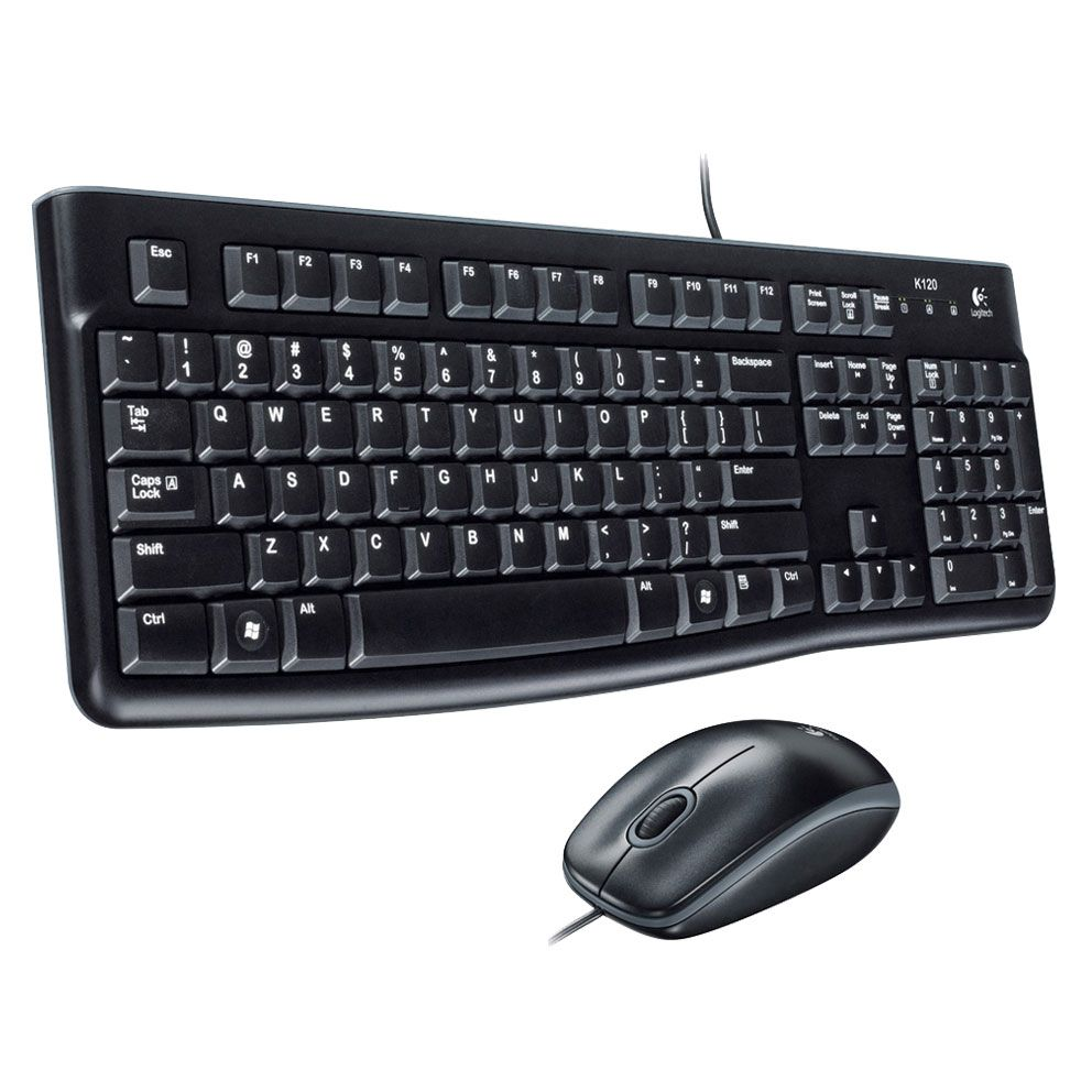 TECLADO + MOUSE USB MK120 BLACK 920-004428 - LOGITECH
