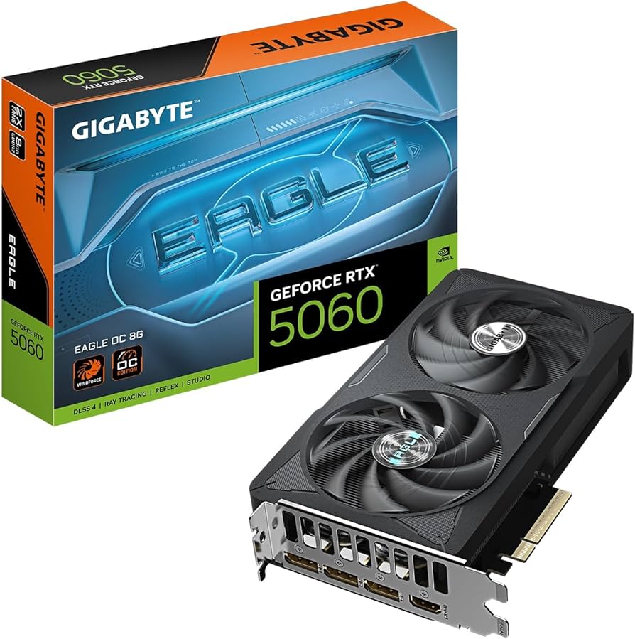 PLACA DE VIDEO GIGABYTE RTX 5060 EAGLE MAX OC 8G