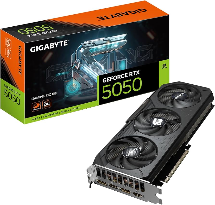 PLACA DE VIDEO GIGABYTE RTX 5050 WF OC 8GB - Imagen 2