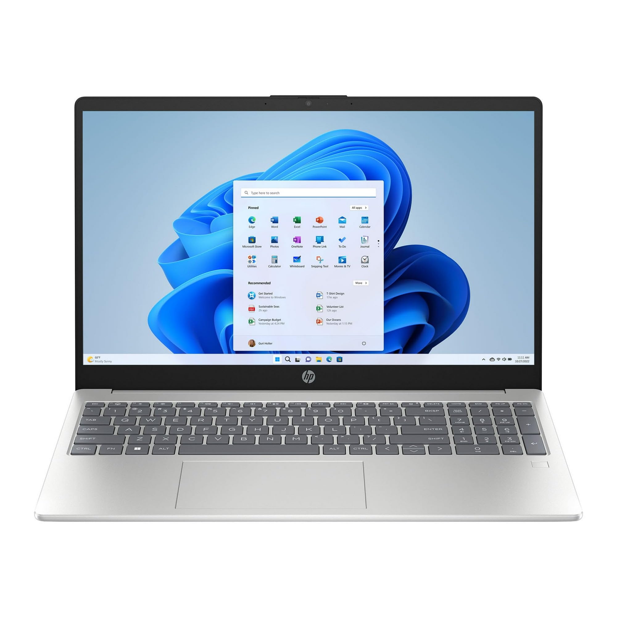 NOTEBOOK HP 15-FD0133WM I3-N305 16GB/SSD 256GB 15.6" FHD IPS W11 SILVER