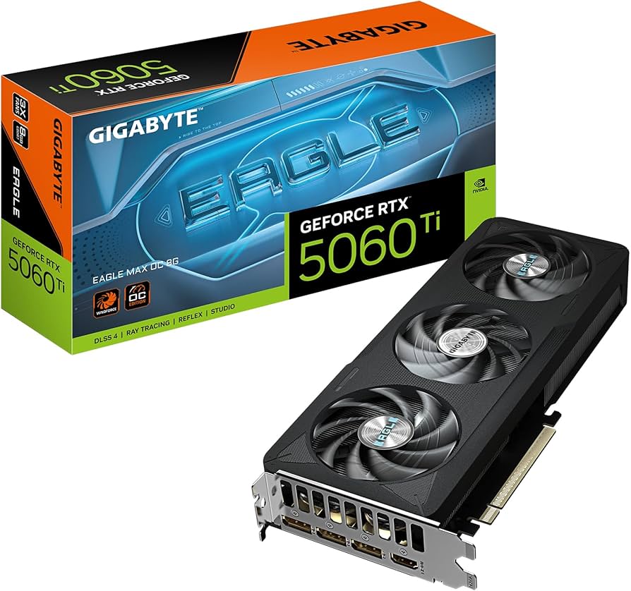 PLACA DE VIDEO GIGABYTE RTX 5060 EAGLE MAX OC 8G - Imagen 2