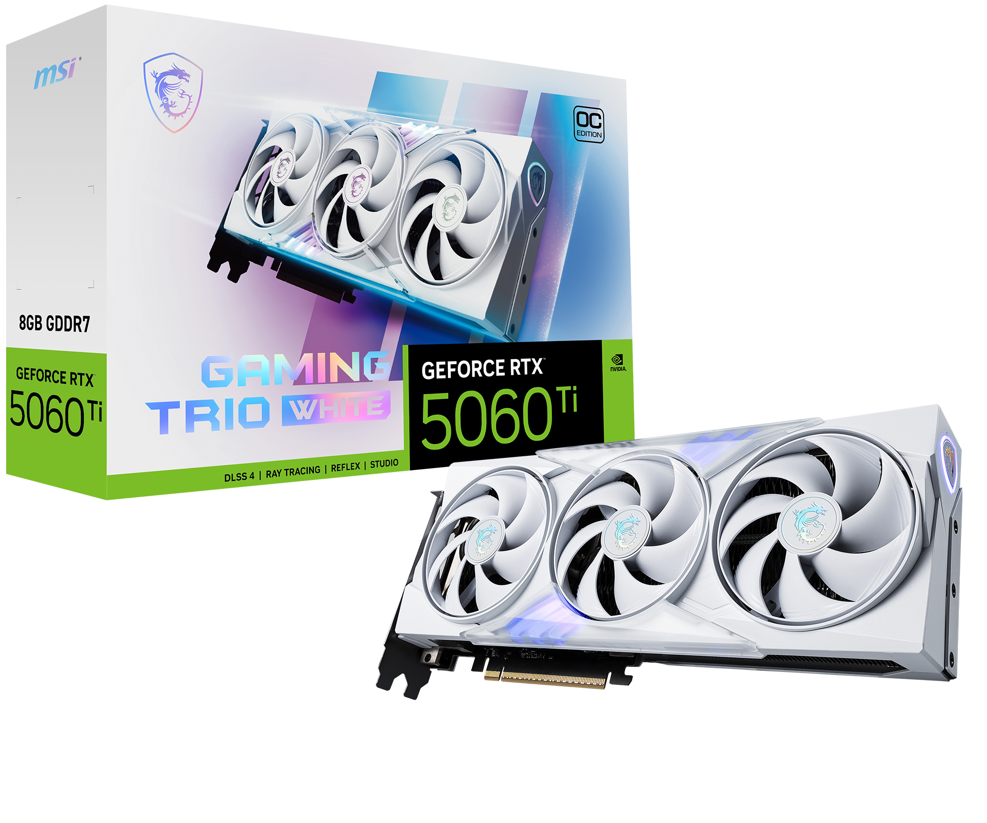 VGA 8GB RTX 5060 TI MSI GAMING TRIO OC WHITE - Imagen 2