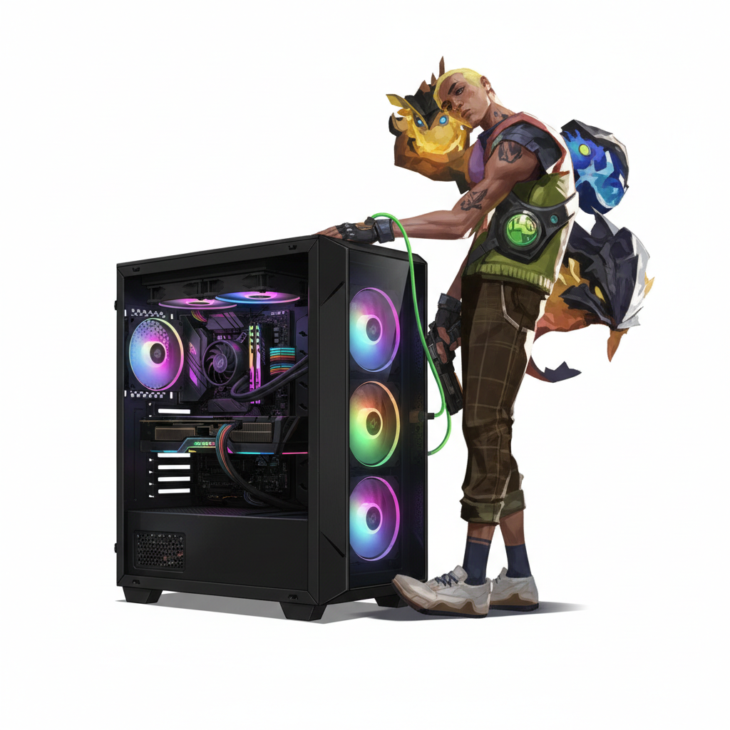 PC GAMER INTEL I7 12700F RTX 3080 10GB 16GB B760 750W 80+ GAB RGB