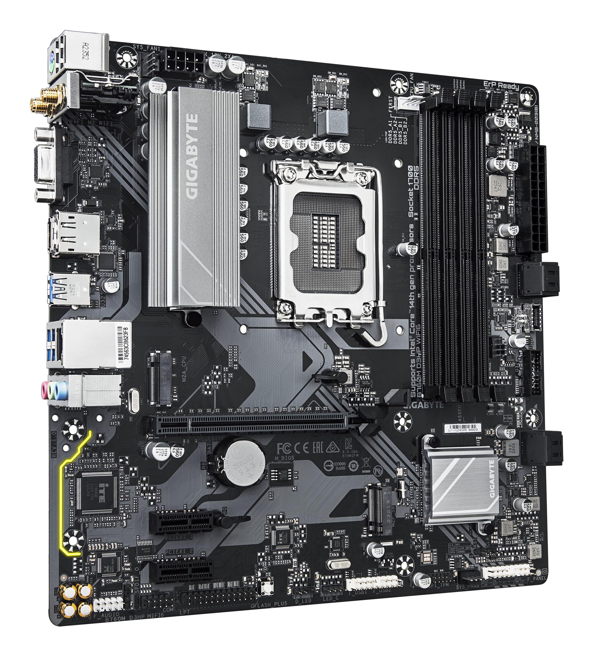 Motherboard (1700) GIGABYTE B760M D3HP WIFI6 - Imagen 2