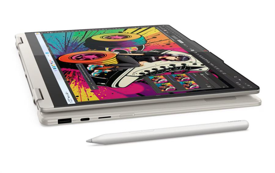 Notebook Lenovo Yoga 7 14AKP10 2-IN-1 Ryzen™ AI 7 350 1TB SSD 16GB 14" WUXGA (1920x1200) TOUCHSCREEN OLED WIN11 Pro IR Webcam SEASHELL Backlit Keyoard FP Reader Lenovo Pen - Imagen 3