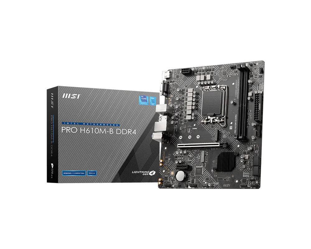 Motherboard MSI PRO H610M-B LGA 1700 DDR4 - Imagen 2