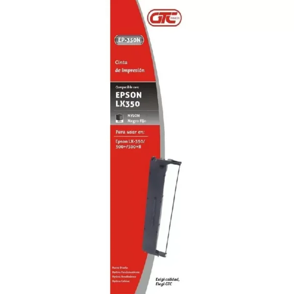 CINTA GTC P/IMPRESORA EPSON LX350 NYLON (BOX)