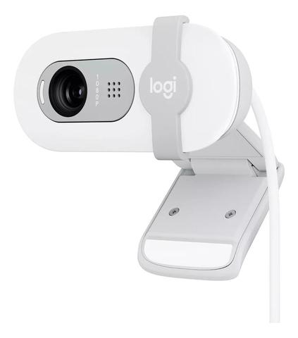 Cámara Web Full Hd 1080P, Rightlight 2, Logitech Brio 100 Blanco