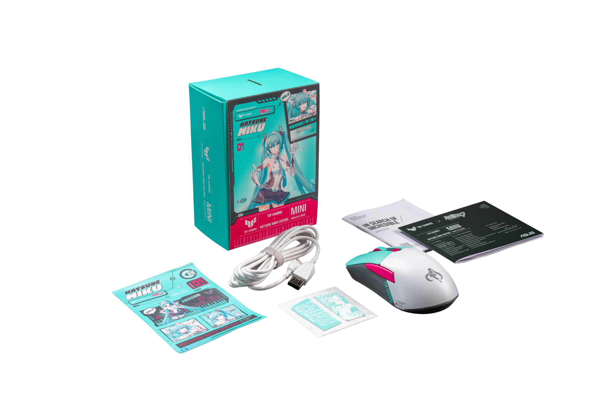 MOUSE ASUS P521 TG MINI WL MOUSE MIKU EDITION - Imagen 2