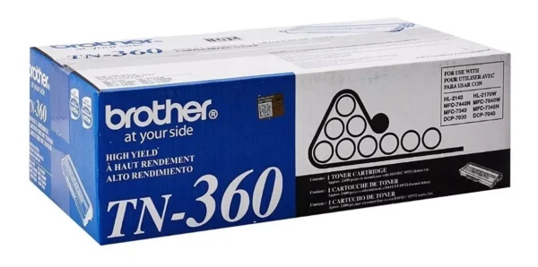 TONER BROTHER TN-360 2,600 PAG (NEGRO)