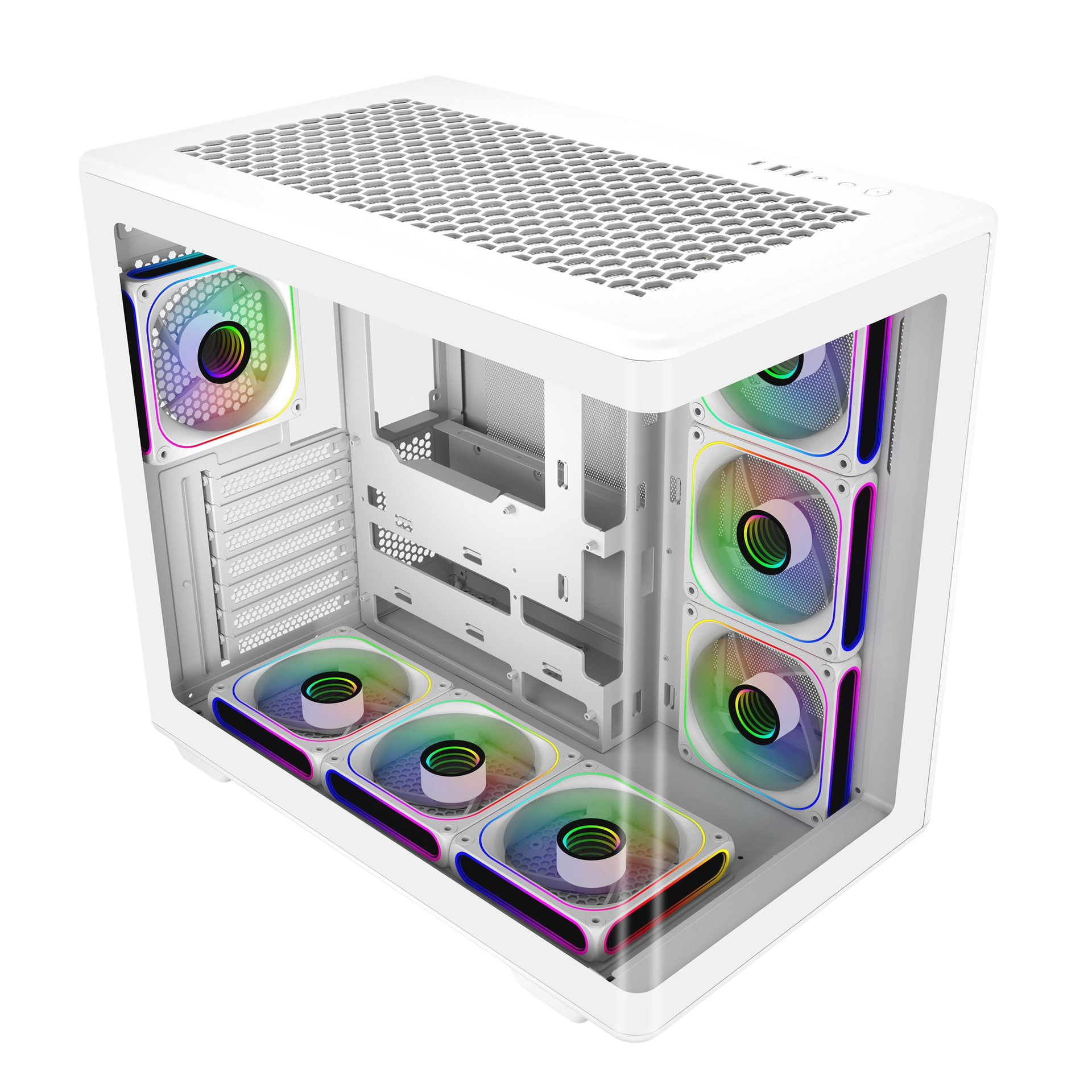 GABINETE COOLER MASTER ELITE 600 WHITE 7 ARGB