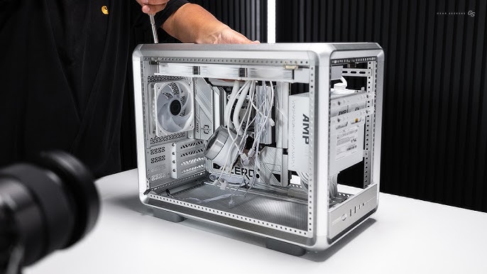 GABINETE COOLER MASTER 400 MASTER FRAME MESH SILVER - Imagen 2