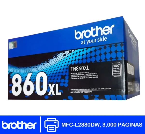 TONER BROTHER TN-860XL 3,000 PAG (NEGRO)