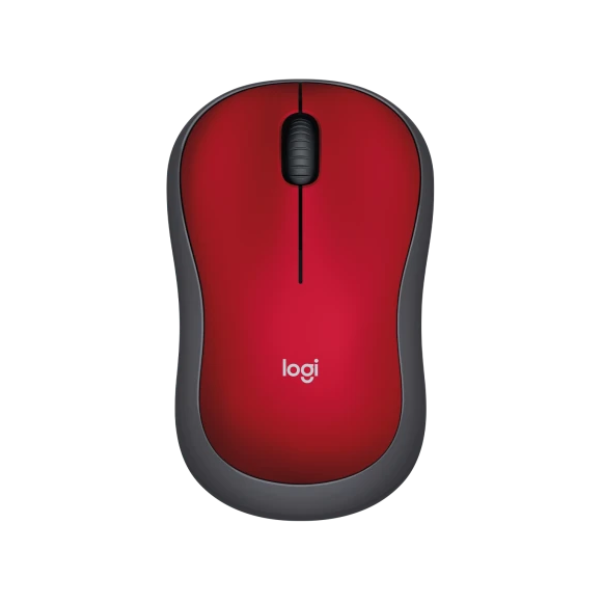 Mouse Logitech Wir M185 Red 910-003635