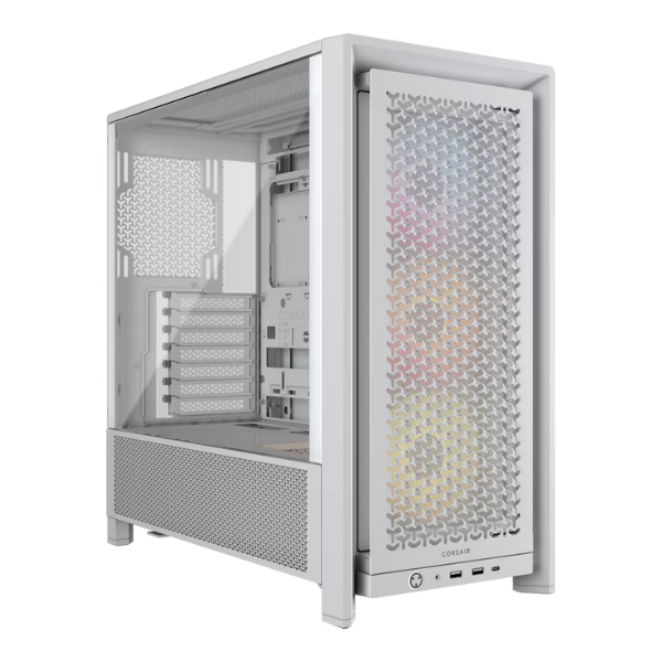 Gabinete Corsair 4000D FRAME RS ARGB Mid-Tower Fanx3 White (7722)