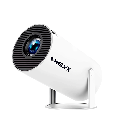 PROYECTOR KELYX 720P 2GB+8GB 180 LUMENES BLUETOOTH/WIFI ANDROID BLANCO (7602)