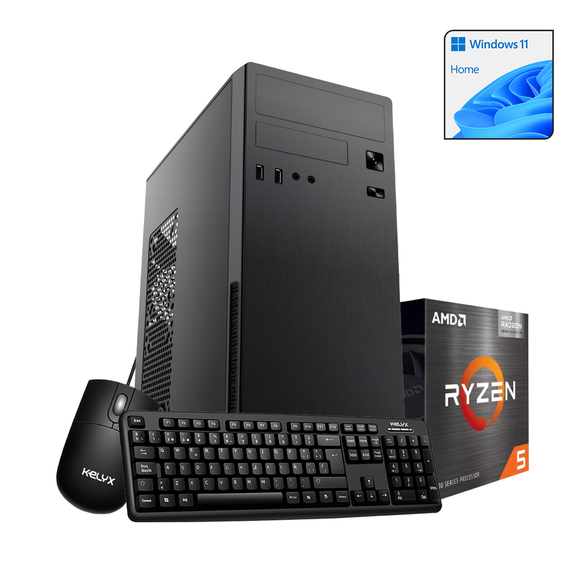 PC KELYX AMD RYZEN 5-5600GT 8GB M.2 512G WIN 11 HOME (5574)