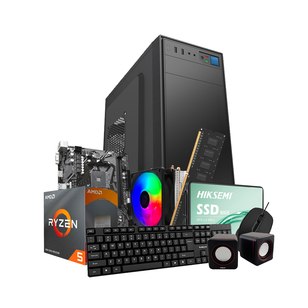 PC KELYX AMD RYZEN 5-3400G 8G SSD 480GB (GIGA)
