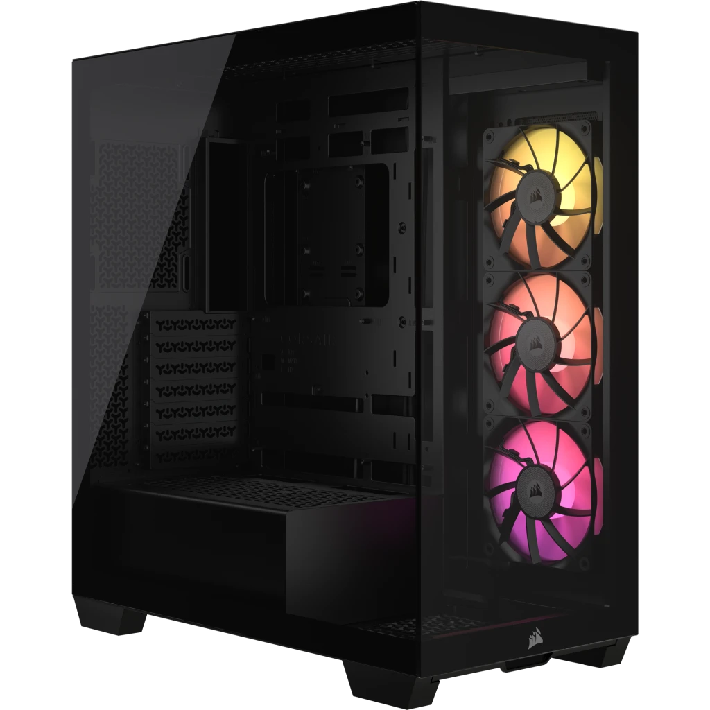Gabinete Corsair 3500X LX-R RGB iCUE Mid-Tower TG Black