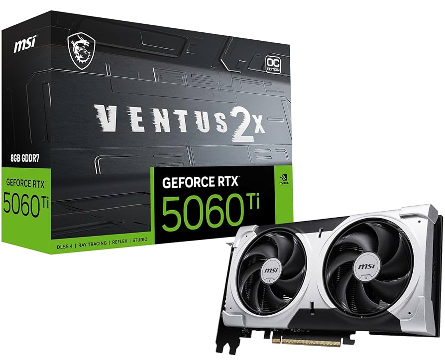 VGA 8GB RTX 5060 TI MSI VENTUS 2X OC PLUS GDDR7