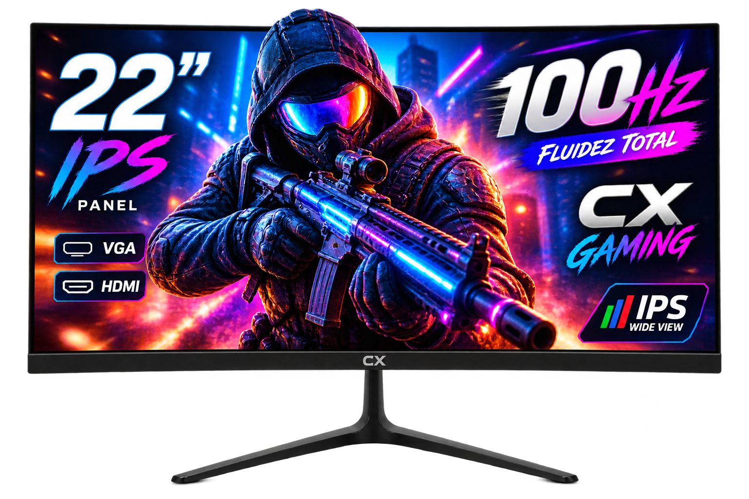 MONITOR 22 CX VGA/HDMI IPS 100HZ