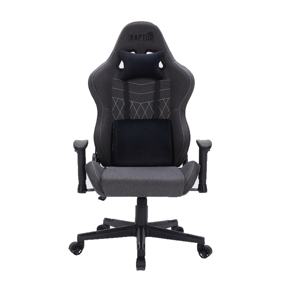 SILLA GAMER RAPTOR THRONE R1 TELA NEGRA (7244)