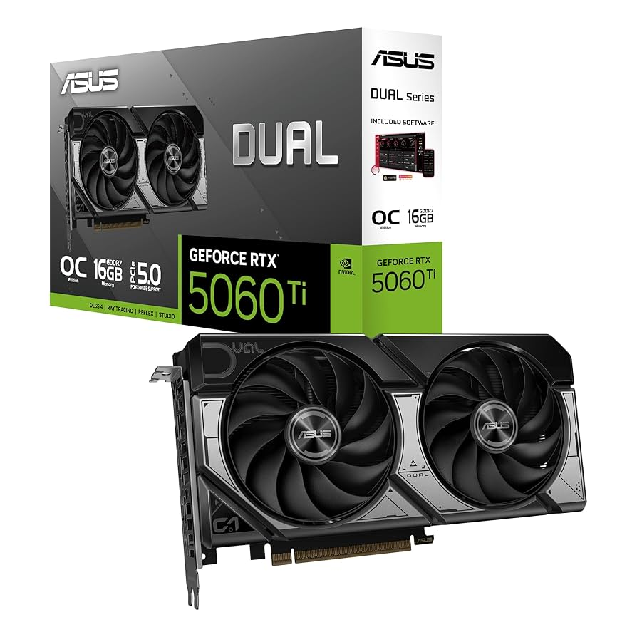 VGA 16GB RTX 5060 TI ASUS DUAL OC GDDR7