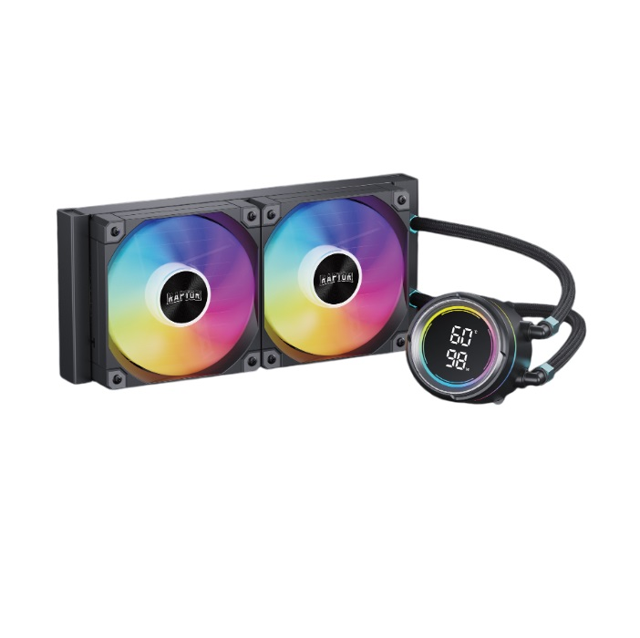 Water Cooling Raptor Aqua Pro 240 Display 2x CPU Cooler 240mm Negro (7695)