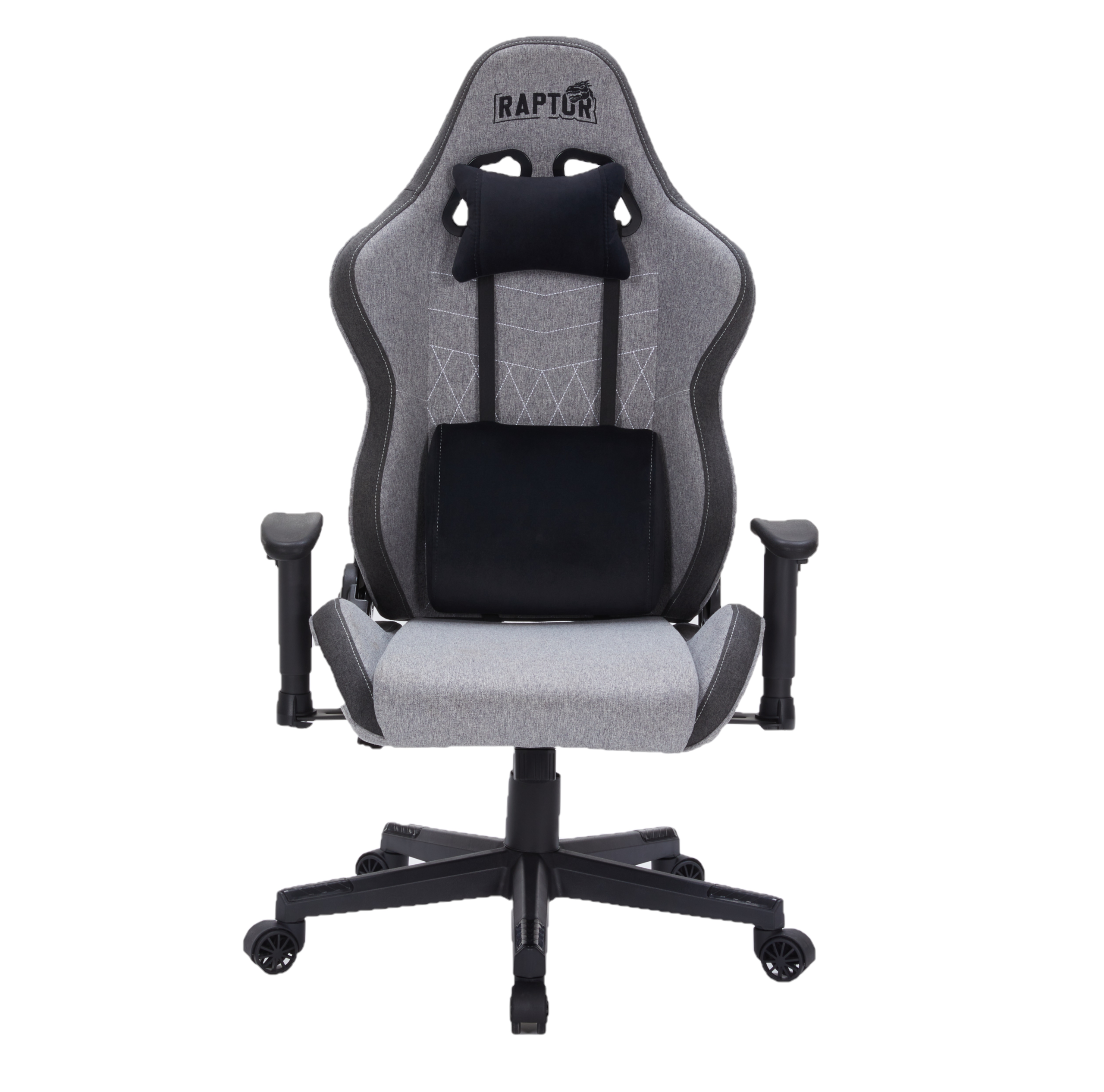SILLA GAMER RAPTOR THRONE R1 TELA GRIS (7251)