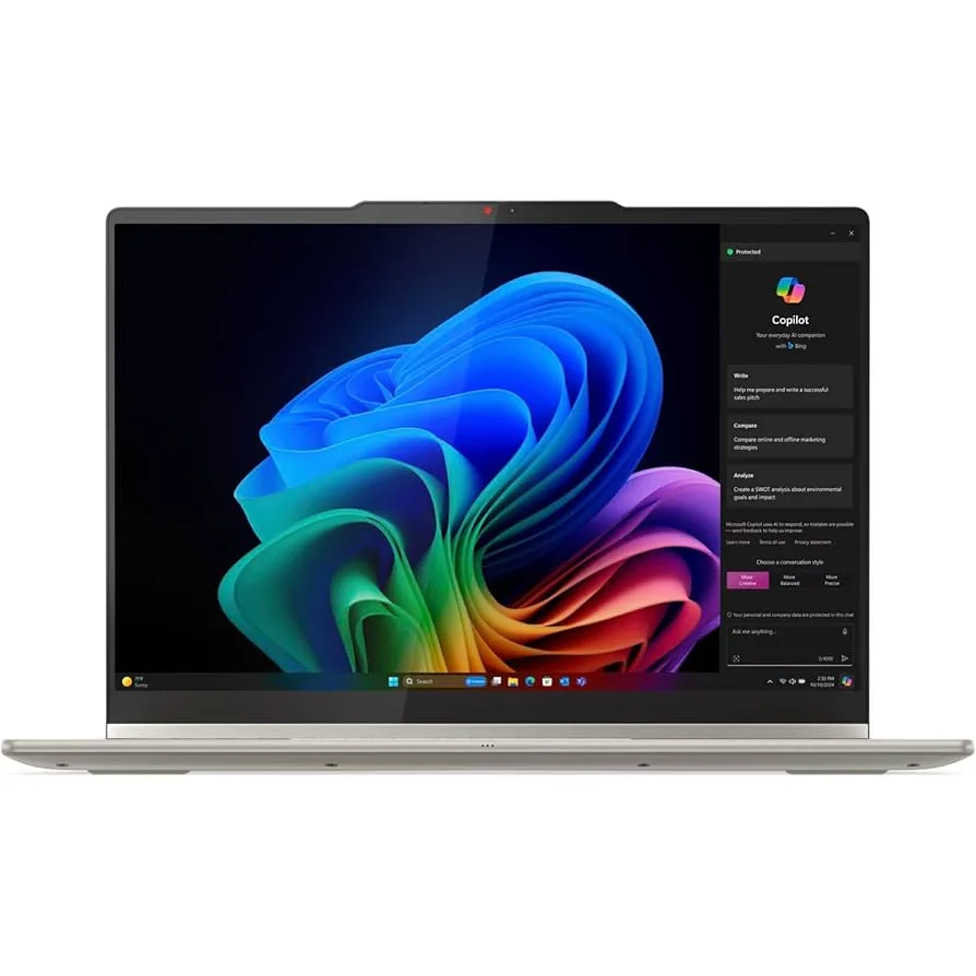 Notebook Lenovo YOGA 7 14AKP10 2-IN-1 AMD Ryzen™ AI 5 340 512GB SSD 16GB 14" (1920x1200) OLED TOUCHSCREEN WIN11 SEASHELL Backlit Keyboard FP Reader