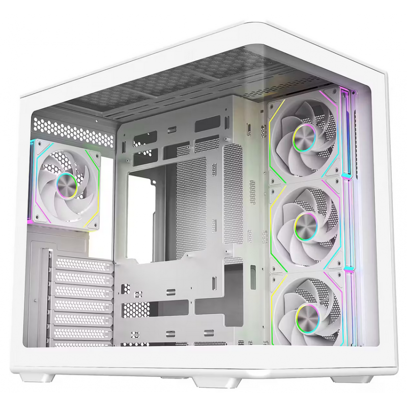 GABINETE COOLER MASTER 600 ELITE WHITE ARGB x 4 COOLERS
