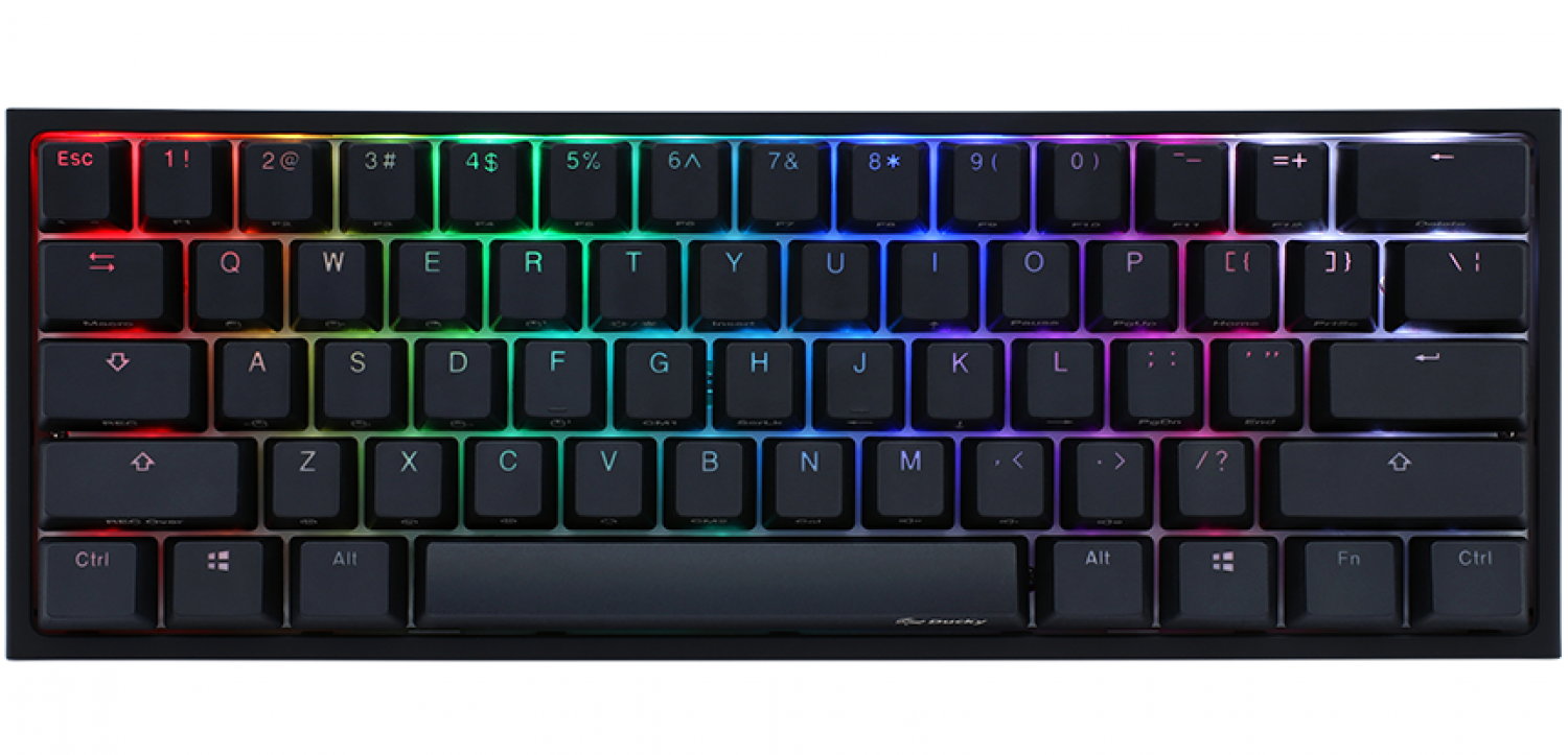 TECLADO GAMER DUCKY ONE 2 MINI RGB KAILH BOX RED SWICHT DOUBLE-SHOT PBT MECANICO