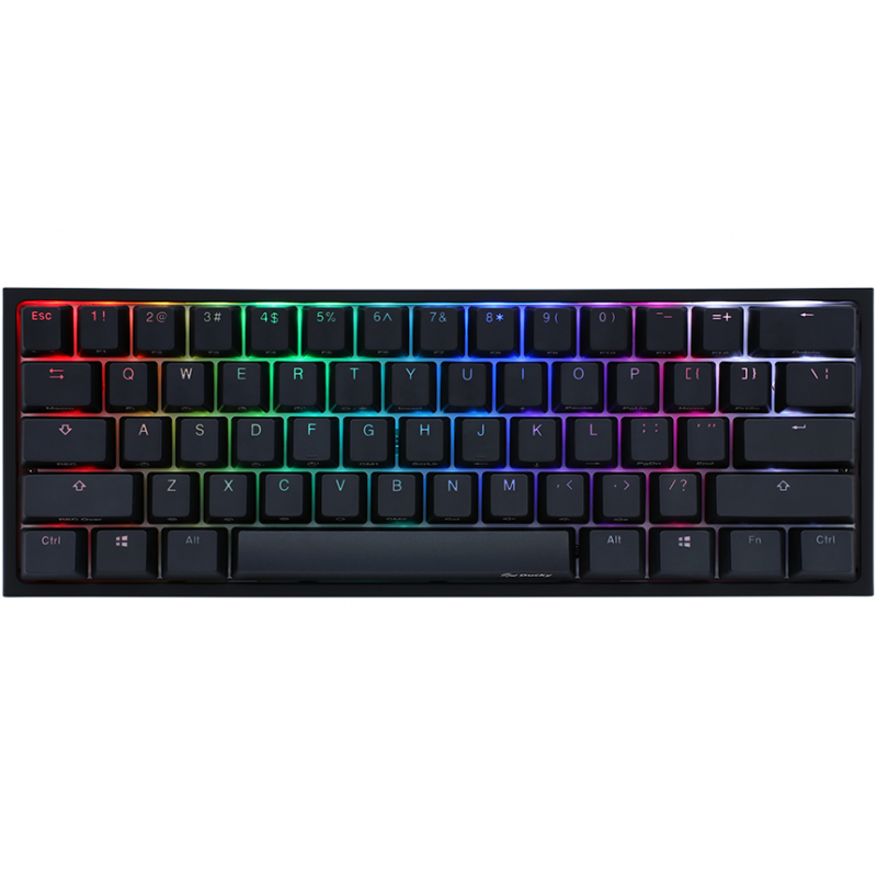 TECLADO GAMER DUCKY ONE 2 MINI RGB KAILH BOX WHITE SWITCH MECANICO ISO SP
