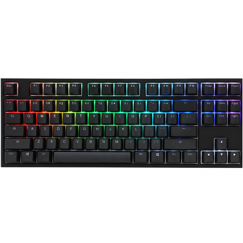 TECLADO GAMER DUCKY ONE 2 RGB TKL KAILH BOX RED SWITCH DOUBLE SHOT PBT MECANICO